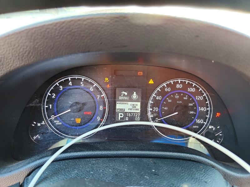 2011 Infiniti G37 VIN JN1CV6AP7BM506453 COPART salvage auction — FRONT END, TX - NONREPAIRABLE TITLE, sold $300 on 2026-07-09 (photo 9)