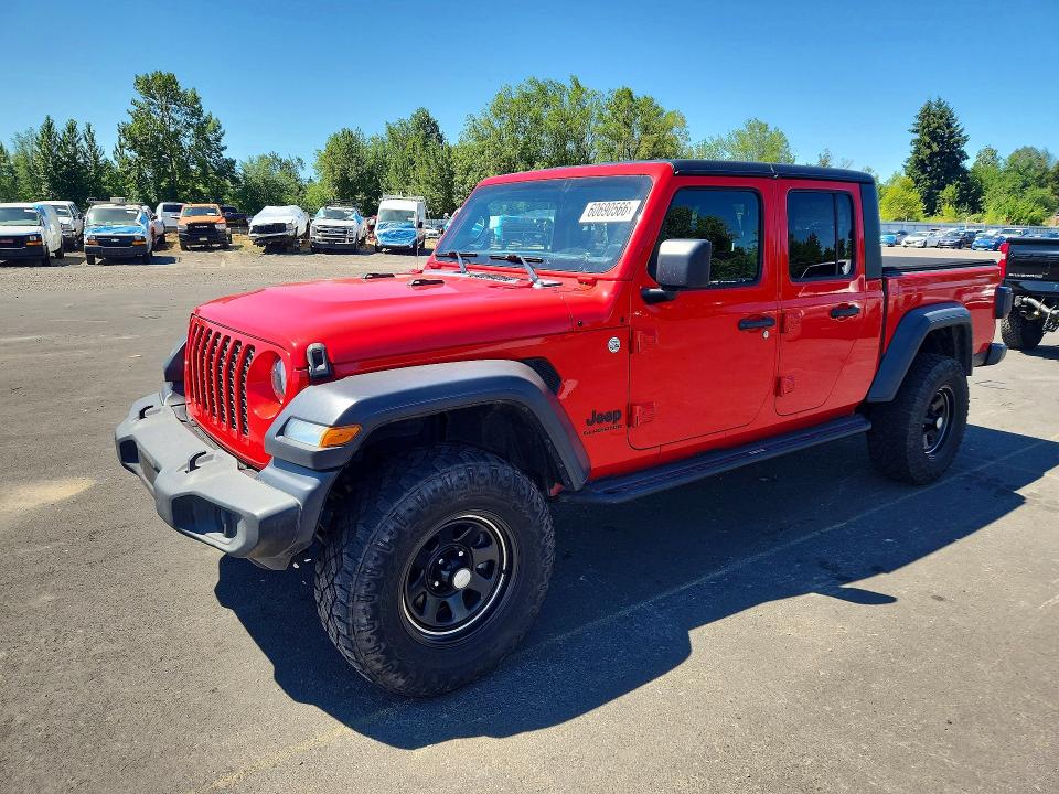 2020 Jeep Gladiator VIN 1C6HJTAG1LL175090 — COPART salvage auction photo
