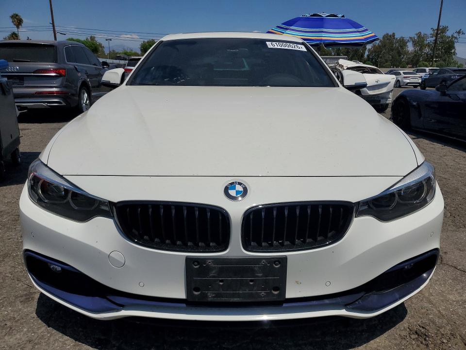 2019 BMW 4er VIN WBA4J1C59KBM16922 COPART salvage auction — REAR END, Ca - Salvage Certificate, sold $7,500 on 2026-08-03 (photo 5)