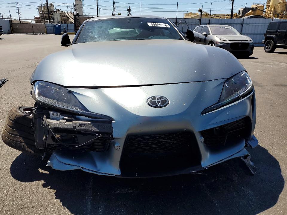 2022 Toyota Supra VIN WZ1DB0C0XNW047730 COPART salvage auction — FRONT END, Ca - Salvage Certificate, sold $20,400 on 2026-08-24 (photo 5)