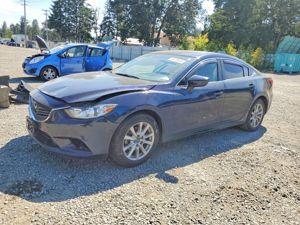 2016 Mazda 6 VIN JM1GJ1U50G1473375 COPART salvage auction — FRONT END, Wa - Bill Of Sale, sold $2,100 on 2026-07-10 (photo 1)