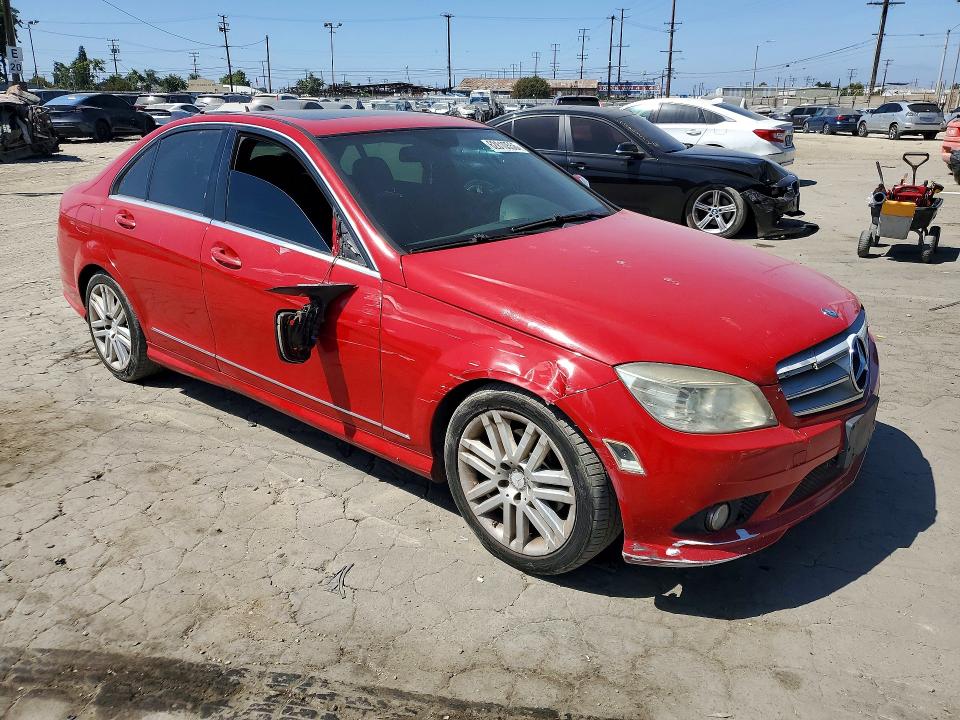 2009 Mercedes-benz C class VIN WDDGF54X79R065105 COPART salvage auction — SIDE, CA - SALVAGE CERTIFICATE, sold $625 on 2026-08-13 (photo 4)