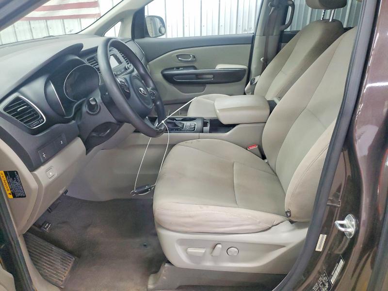 2015 Kia SEDONA VIN KNDMB5C1XF6022395 COPART salvage auction — NORMAL WEAR, Nc - Dealer Only Clean Title, sold $825 on 2026-07-15 (photo 7)