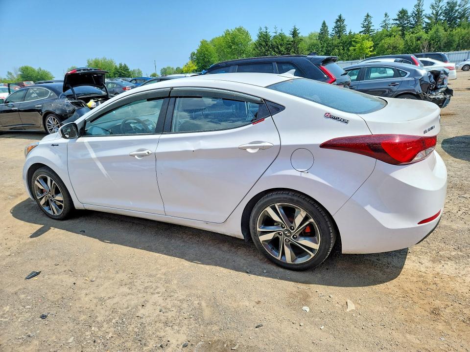 2016 Hyundai Elantra VIN KMHDH4AH4GU484100 COPART salvage auction — MECHANICAL, ON - PERMIT NO BRAND - UNFIT, sold $725 on 2026-07-21 (photo 2)