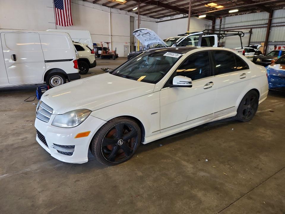 2012 Mercedes-benz C class VIN WDDGF4HB4CR218622 COPART salvage auction — MECHANICAL, Fl - Certificate Of Title, sold $450 on 2026-08-05 (photo 1)