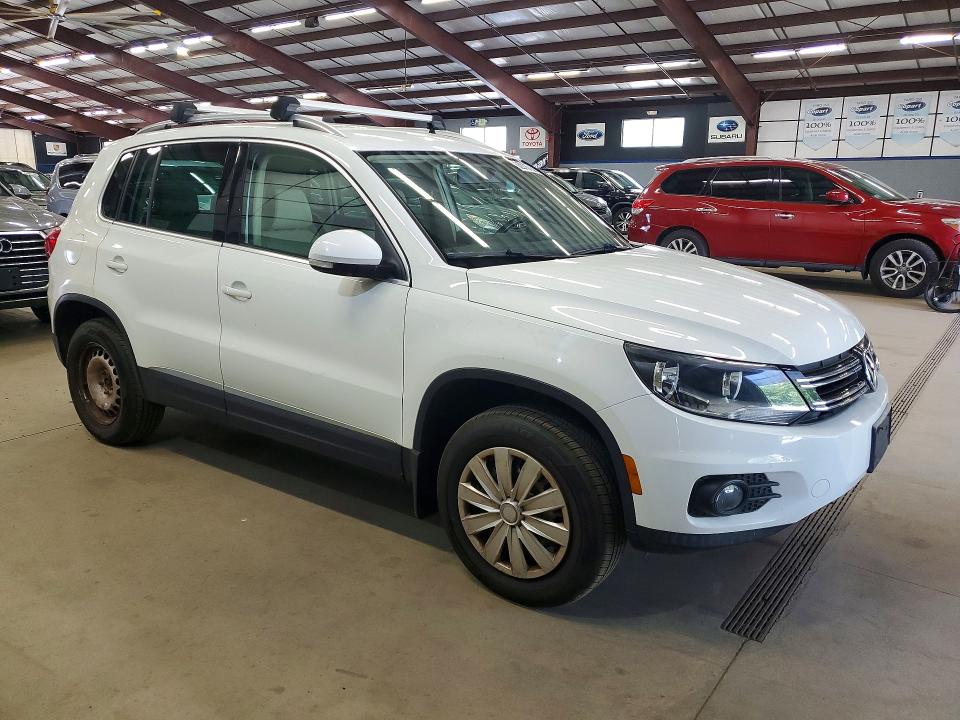 2012 Volkswagen Tiguan VIN WVGBV7AX2CW607397 COPART salvage auction — REAR END, Vt - Certificate Of Title, sold $1,650 on 2026-08-03 (photo 4)