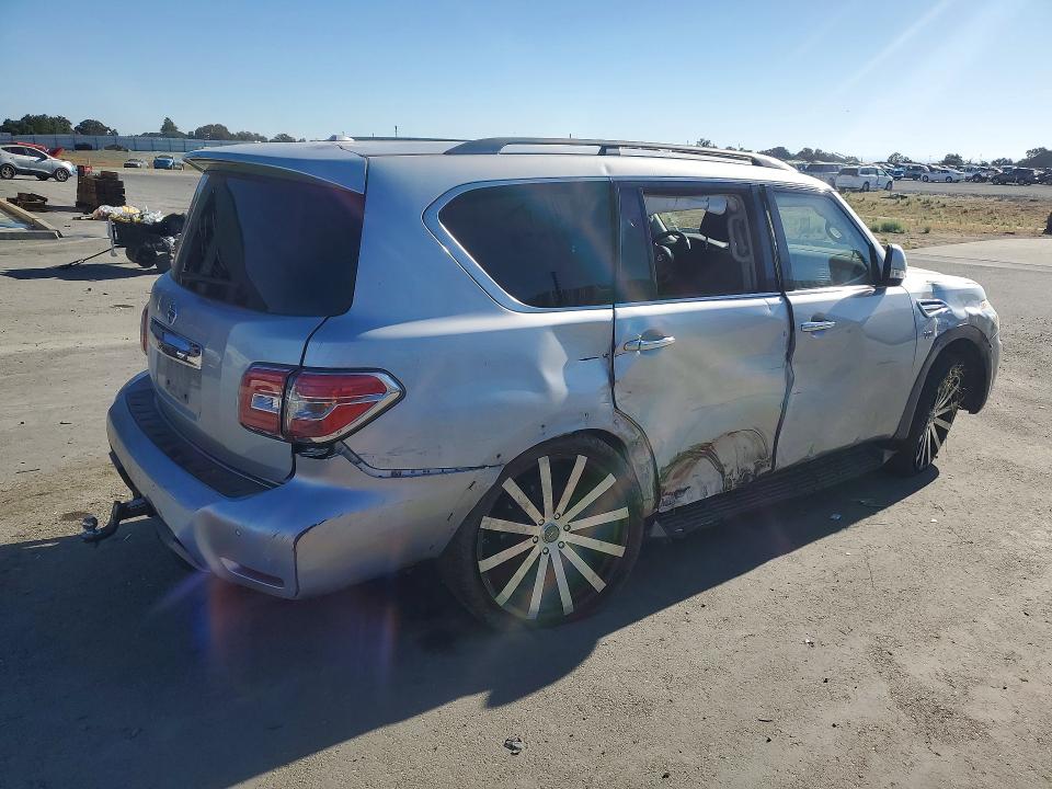 2019 Nissan Armada VIN JN8AY2NC1K9582821 COPART salvage auction — SIDE, Salvage Title, sold $2,000 on 2026-07-21 (photo 3)