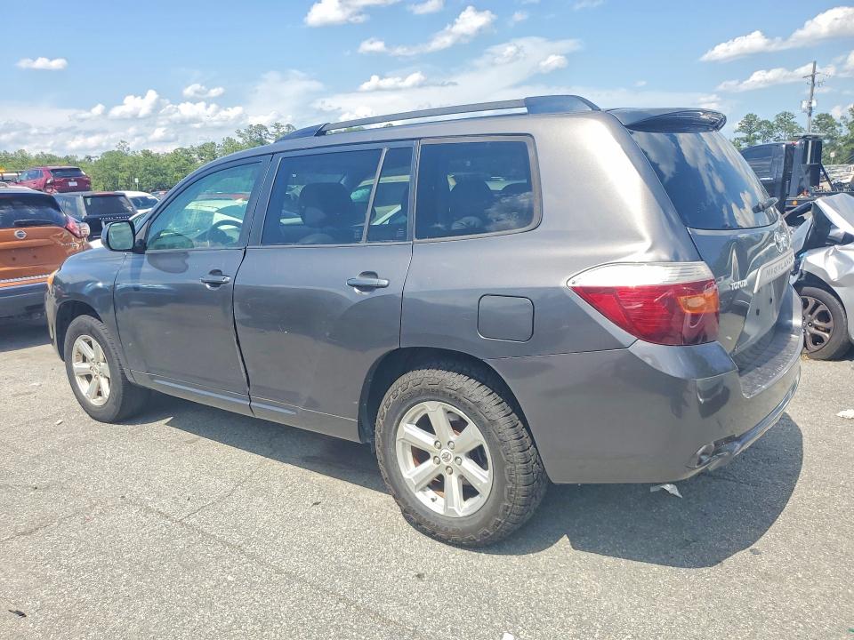 2009 Toyota Highlander VIN JTEDA41A292006120 COPART salvage auction — MECHANICAL, GA - CERTIFICATE OF TITLE, sold $4,287 on 2026-07-15 (photo 2)