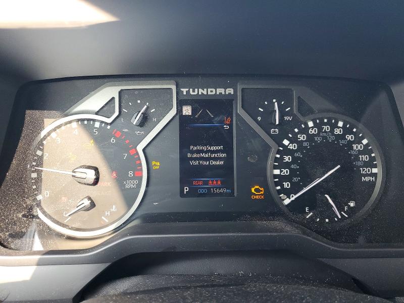 2024 Toyota Tundra VIN 5TFLA5DB1RX156913 COPART salvage auction — FRONT END, PA - CERTIFICATE OF SALVAGE, sold $15,700 on 2026-07-28 (photo 9)