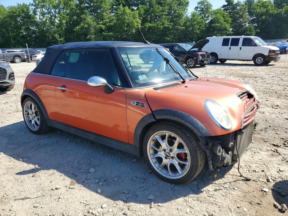 2005 Mini Cooper VIN WMWRH33515TK56112 COPART salvage auction — FRONT END, MA - CERT OF TITLE-RECONSTRCTD COLL, sold $425 on 2026-07-20 (photo 4)