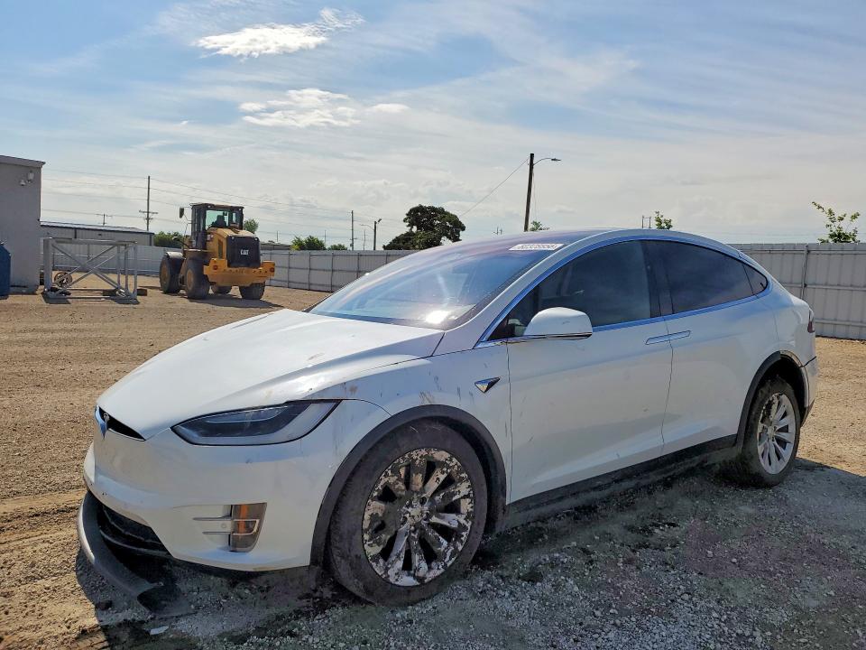 2018 Tesla Model x VIN 5YJXCDE24JF104033 COPART salvage auction — FRONT END, Ia - Cert Of Title-Salvage Title, sold $2,100 on 2026-08-19 (photo 1)