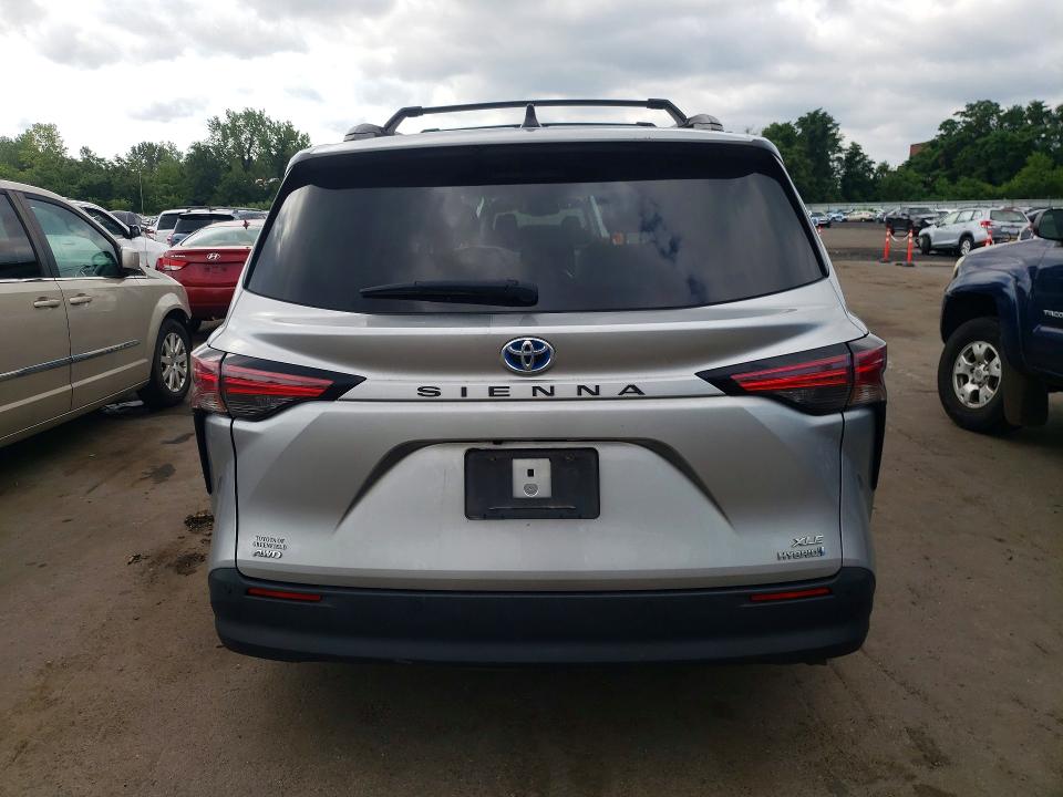 2021 Toyota Sienna VIN 5TDJSKFC5MS028388 COPART salvage auction — FRONT END, Ct - Cert Of Title-Salvage, sold $4,000 on 2026-07-24 (photo 6)