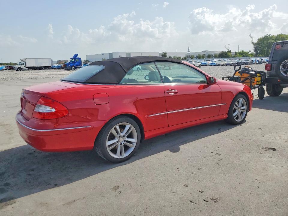 2008 Mercedes-benz Clk-class VIN WDBTK56F38F252123 COPART salvage auction — WATER/FLOOD, FL - CERT OF TITLE-SLVG REBLD FLOOD, sold $1,000 on 2026-07-20 (photo 3)