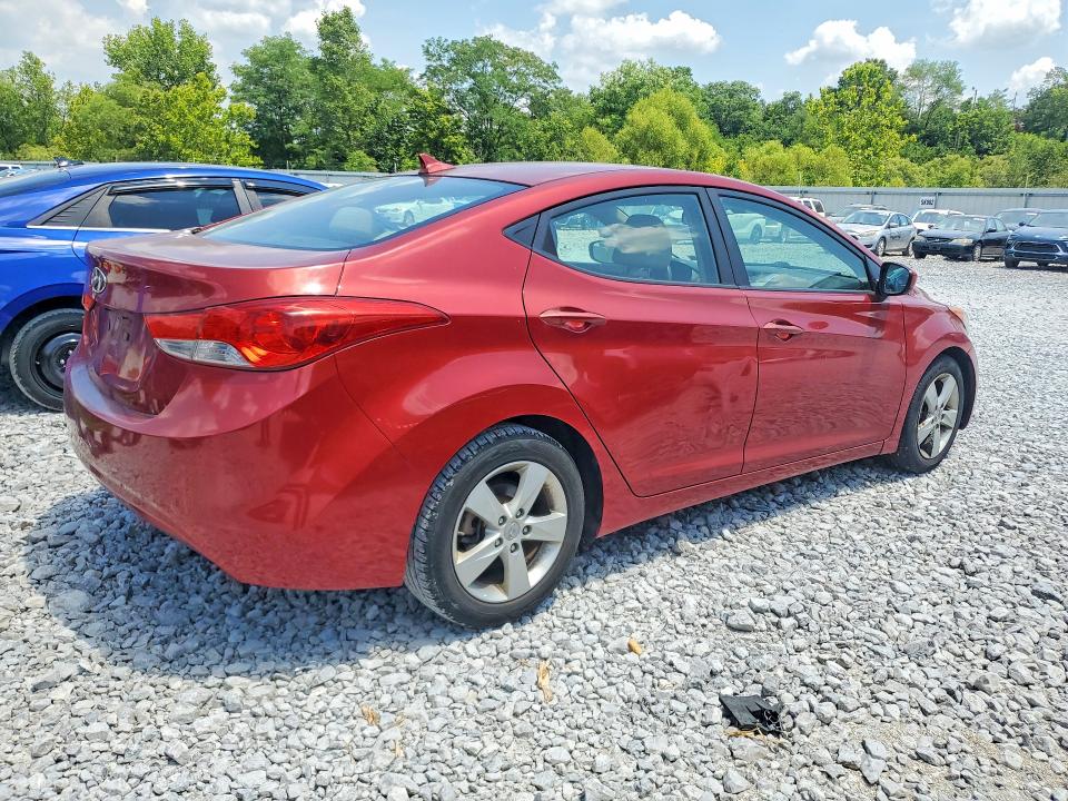 2011 Hyundai Elantra VIN KMHDH4AE7BU103578 COPART salvage auction — MECHANICAL, KY - CERTIFICATE OF TITLE, sold $600 on 2026-07-31 (photo 3)