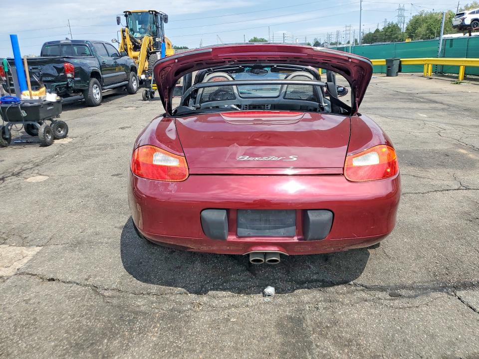 2000 Porsche Boxster VIN WP0CB2983YU661456 COPART salvage auction — BIOHAZARD/CHEMICAL, Co - Public - Salvage Title, sold $550 on 2026-08-20 (photo 6)