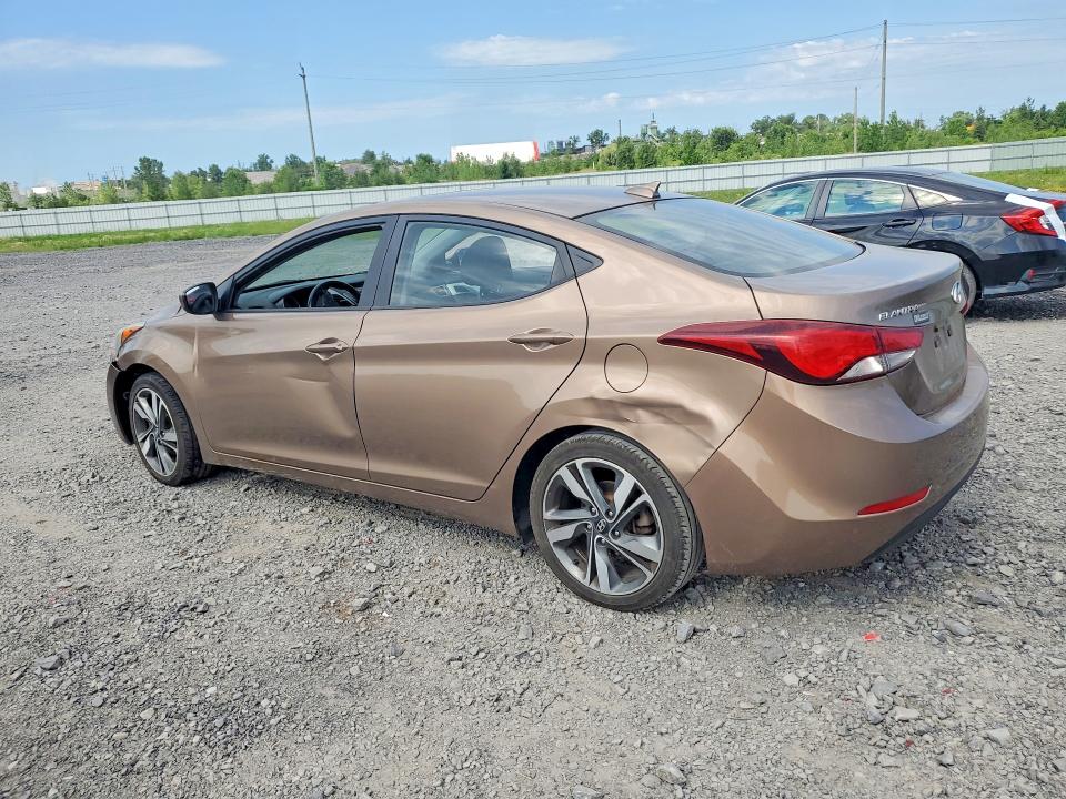 2016 Hyundai Elantra VIN KMHDH4AH2GU535156 COPART salvage auction — FRONT END, On - Permit No Brand - Unfit, sold $525 on 2026-07-28 (photo 2)