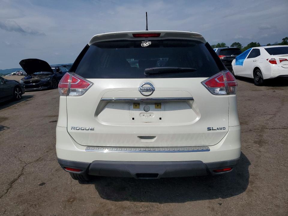 2016 Nissan Rogue VIN KNMAT2MVXGP712479 COPART salvage auction — FRONT END, Pa - Certificate Of Salvage, sold $1,750 on 2026-07-17 (photo 6)
