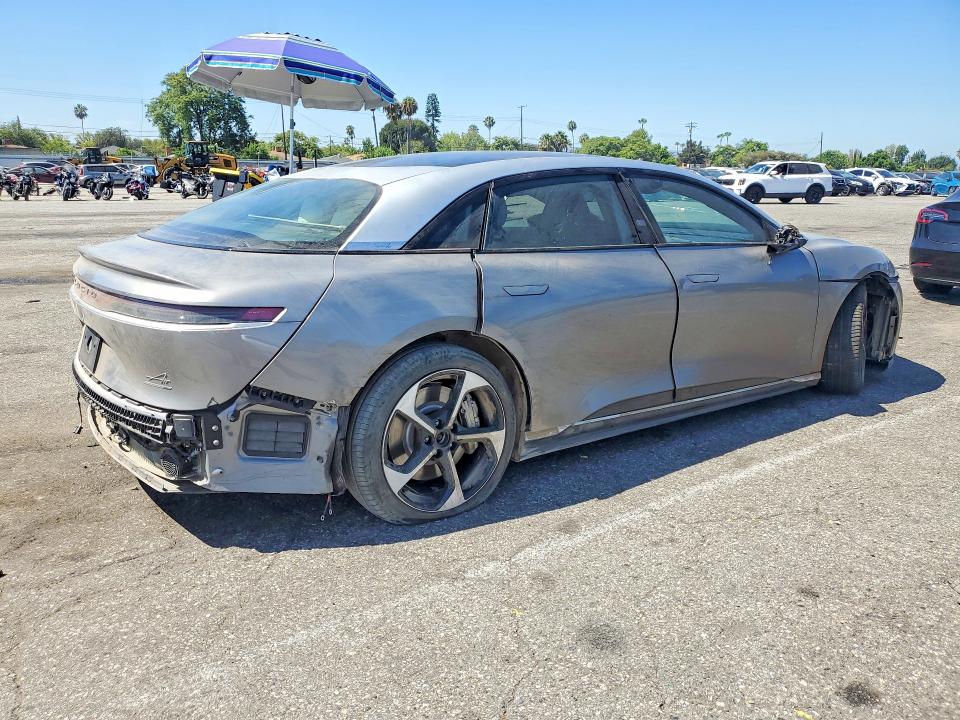 2023 Lucid Air VIN 50EA1TEA8PA001076 COPART salvage auction — FRONT END, Salvage Title, sold $5,500 on 2026-10-02 (photo 3)