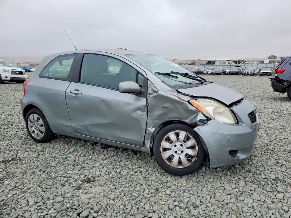 2007 Toyota Yaris VIN JTDJT923375065834 COPART salvage auction — FRONT END, Ca - Salvage Certificate, sold $700 on 2026-08-13 (photo 4)