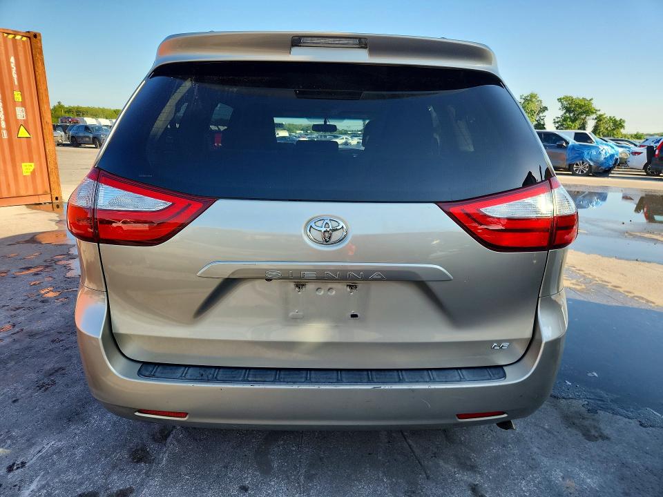2015 Toyota Sienna VIN 5TDKK3DC4FS555788 COPART salvage auction — FRONT END, Fl - Cert Of Title Slvg Rebuildable, sold $375 on 2026-07-21 (photo 6)
