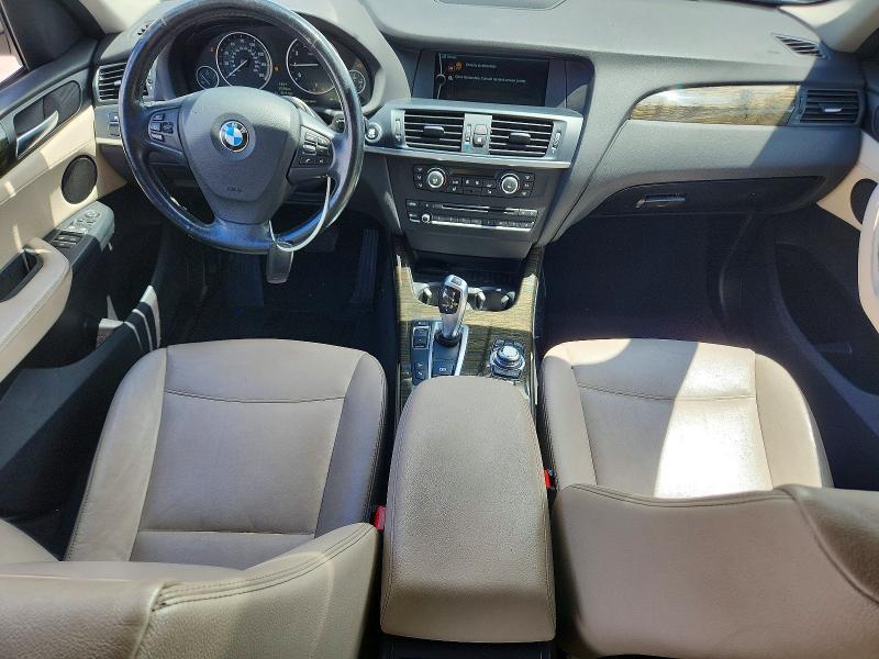 2013 BMW X3 VIN 5UXWX9C50D0A27109 COPART salvage auction — WATER/FLOOD, NJ - CERT OF TITLE-SALVAGE FLOOD, sold $550 on 2026-07-28 (photo 8)