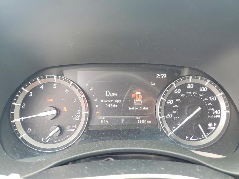 2021 Toyota Highlander VIN 5TDHZRBH9MS554267 COPART salvage auction — HAIL, Oh - Cert Of Title-Salvage, sold $225 on 2026-07-30 (photo 9)