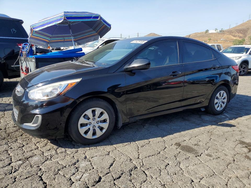 2015 Hyundai Accent VIN KMHCT4AE6FU936272 COPART salvage auction — MINOR DENT/SCRATCHES, CA - CERT OF TITLE-SALVAGED, sold $375 on 2026-07-20 (photo 1)