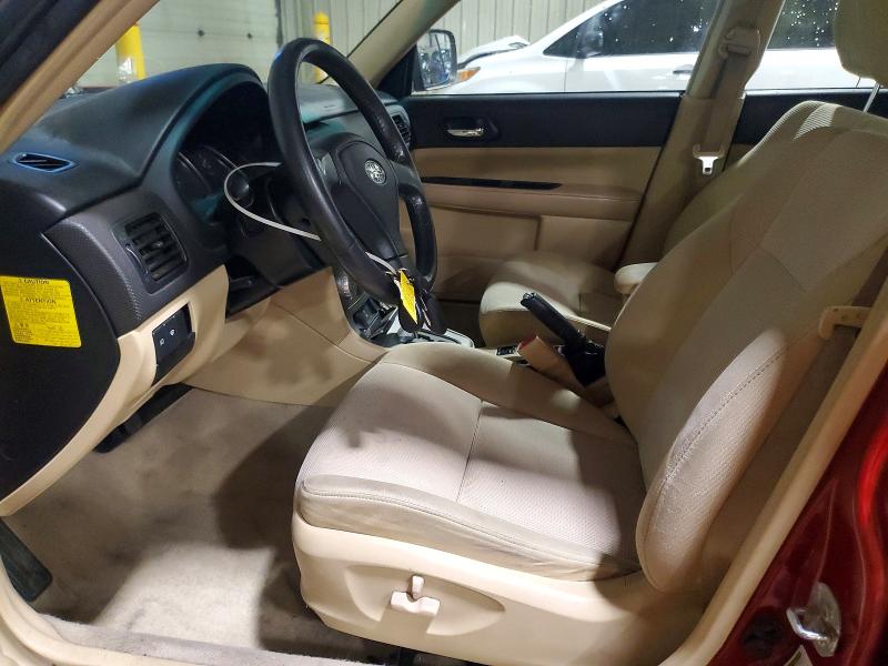 2007 Subaru Forester VIN JF1SG65697H705188 COPART salvage auction — FRONT END, Pa - Certificate Of Salvage, sold $425 on 2026-07-31 (photo 7)