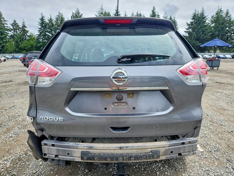 2016 Nissan Rogue VIN KNMAT2MT0GP674601 COPART salvage auction — REAR END, Wa - Bill Of Sale, sold $800 on 2026-07-28 (photo 6)