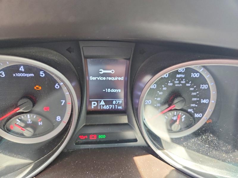 2013 Hyundai Santa fe VIN 5XYZT3LB2DG051397 COPART salvage auction — REAR END, NY - MV-907A SALVAGE CERTIFICATE, sold $1,750 on 2026-07-14 (photo 9)