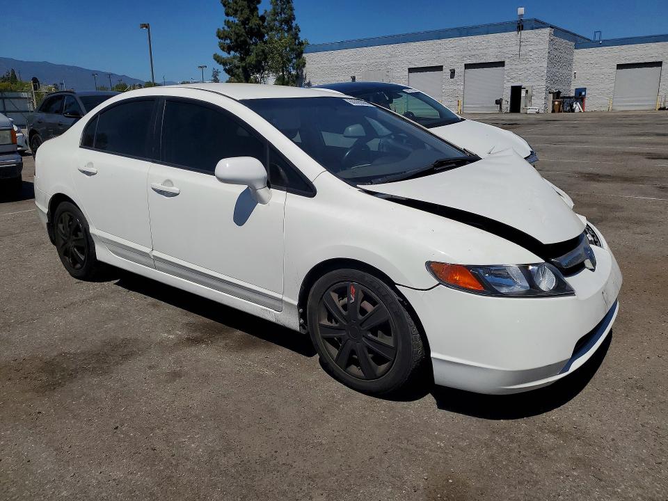 2007 Honda Civic VIN JHMFA16517S009528 COPART salvage auction — FRONT END, Ca - Salvage Certificate, sold $150 on 2026-07-21 (photo 4)
