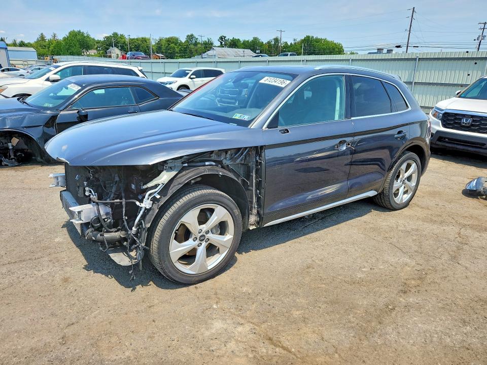 2021 Audi Q5 VIN WA1BAAFY3M2020630 — COPART salvage auction photo