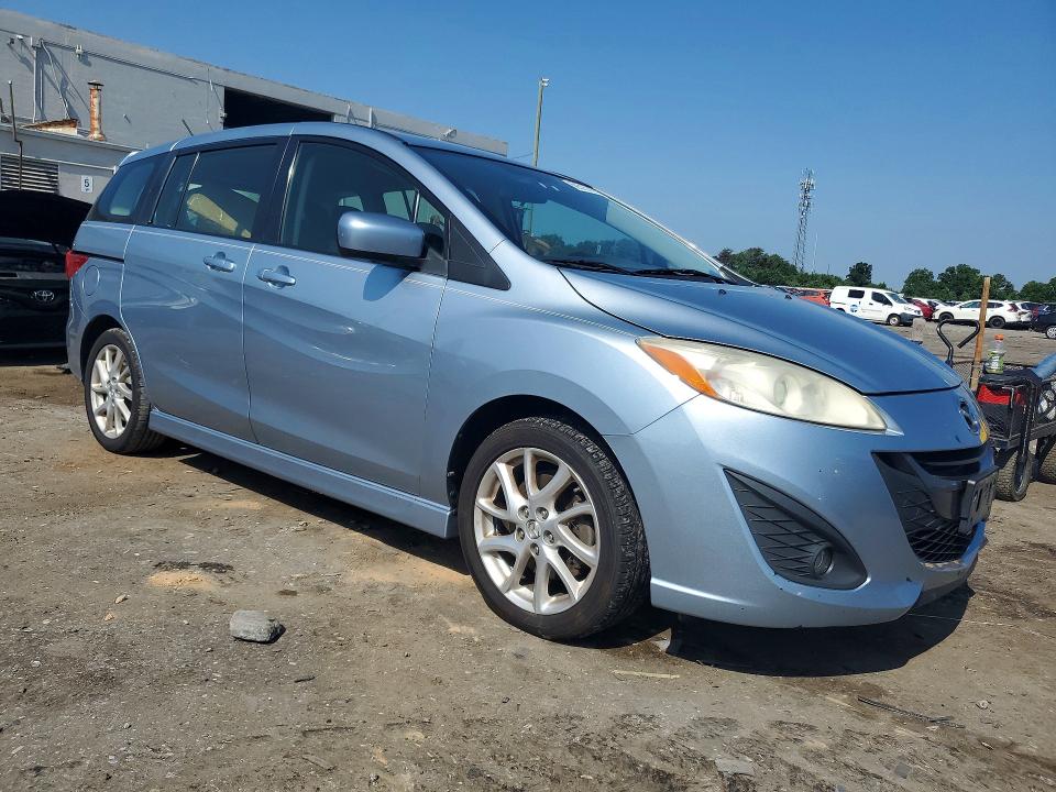 2012 Mazda 5 VIN JM1CW2CL9C0125726 COPART salvage auction — FRONT END, Va - Certificate Of Title, sold $500 on 2026-07-08 (photo 4)