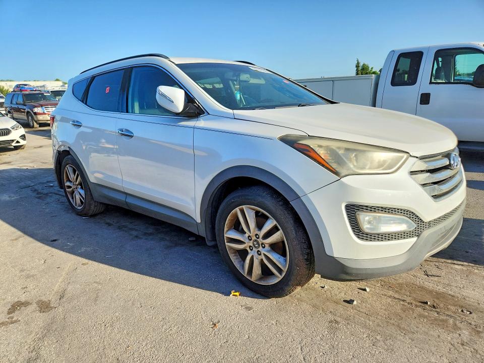 2014 Hyundai Santa fe VIN 5XYZU3LA1EG184268 COPART salvage auction — REAR END, Fl - Certificate Of Title (P), sold $1,150 on 2026-07-23 (photo 4)