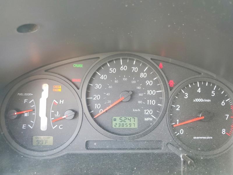 2007 Subaru Impreza VIN JF1GG61687H801566 COPART salvage auction — MINOR DENT/SCRATCHES, Ut - Certificate Of Title, sold $350 on 2026-07-31 (photo 9)