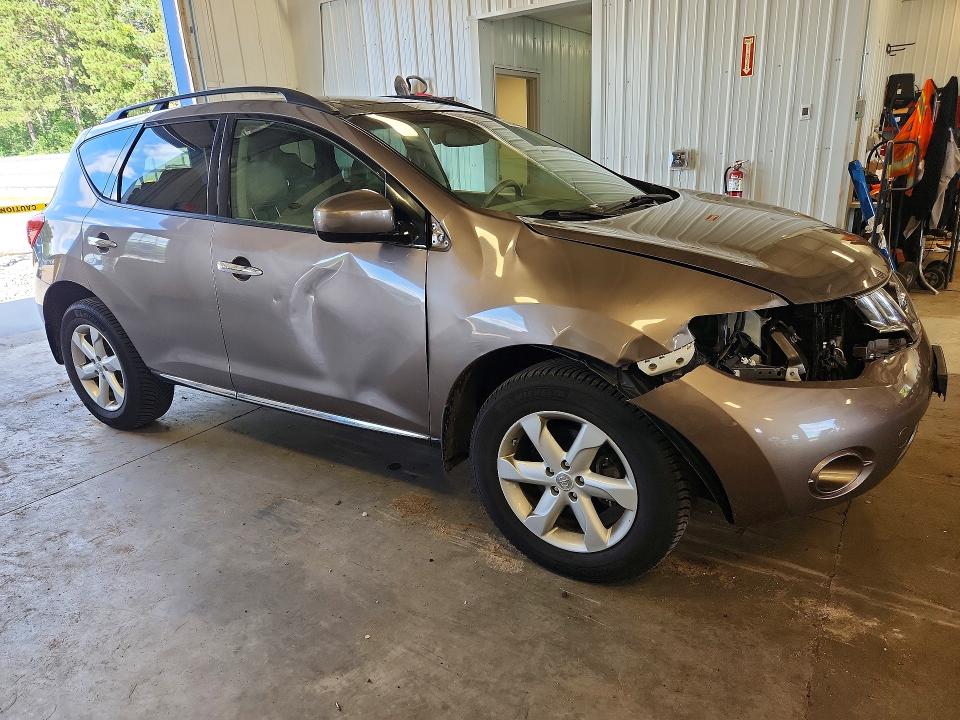 2010 Nissan Murano VIN JN8AZ1MW0AW122472 COPART salvage auction — FRONT END, Mn - Certificate Of Title, sold $1,050 on 2026-07-14 (photo 4)