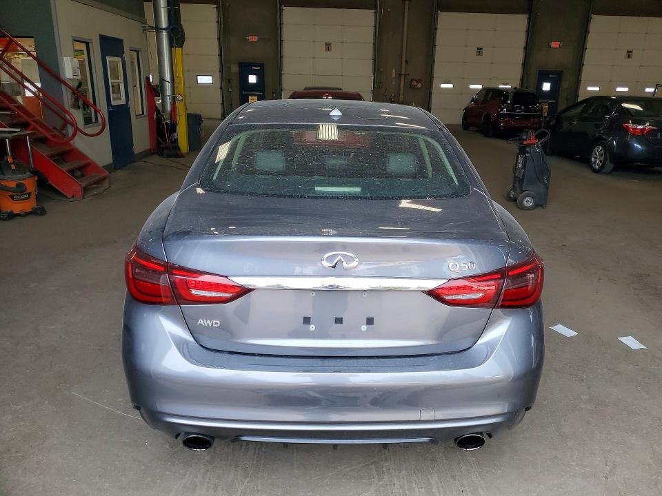 2019 Infiniti Q50 VIN JN1EV7AR1KM593623 COPART salvage auction — FRONT END, Mn - Cert Of Title-Salvage, sold $2,650 on 2026-07-28 (photo 6)