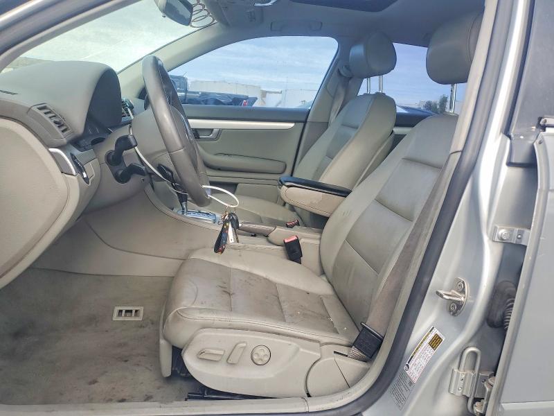 2008 Audi A4 VIN WAUDF78E48A152813 COPART salvage auction — FRONT END, Ca - Dlr/Dis/Exp Only Salvage Title, sold $175 on 2026-07-29 (photo 7)