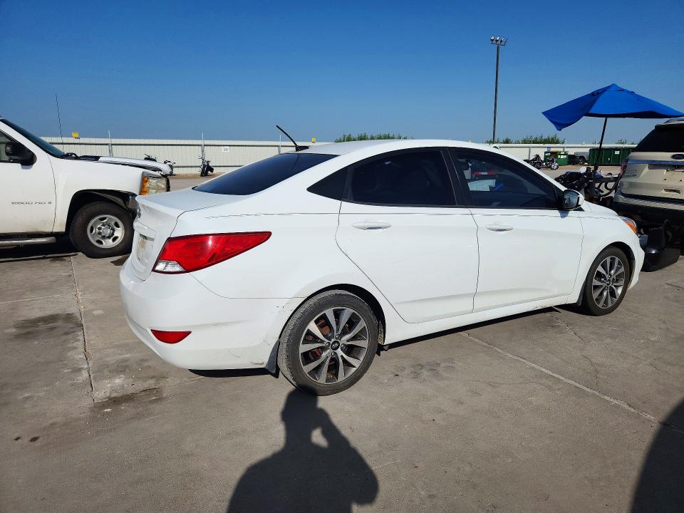 2015 Hyundai Accent VIN KMHCU4AE6FU822138 COPART salvage auction — MECHANICAL, Tx - Salvage Vehicle Title, sold $325 on 2026-07-30 (photo 3)