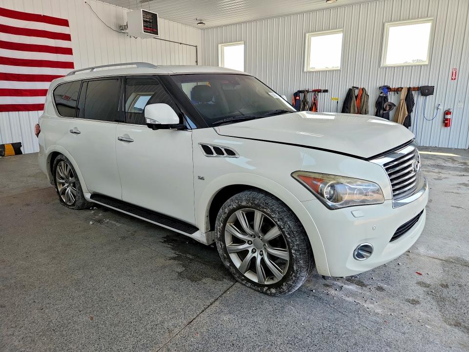 2014 Infiniti Qx80 VIN JN8AZ2NE0E9064301 COPART salvage auction — VANDALISM, Oh - Cert Of Title-Salvage, sold $1,150 on 2026-07-24 (photo 4)
