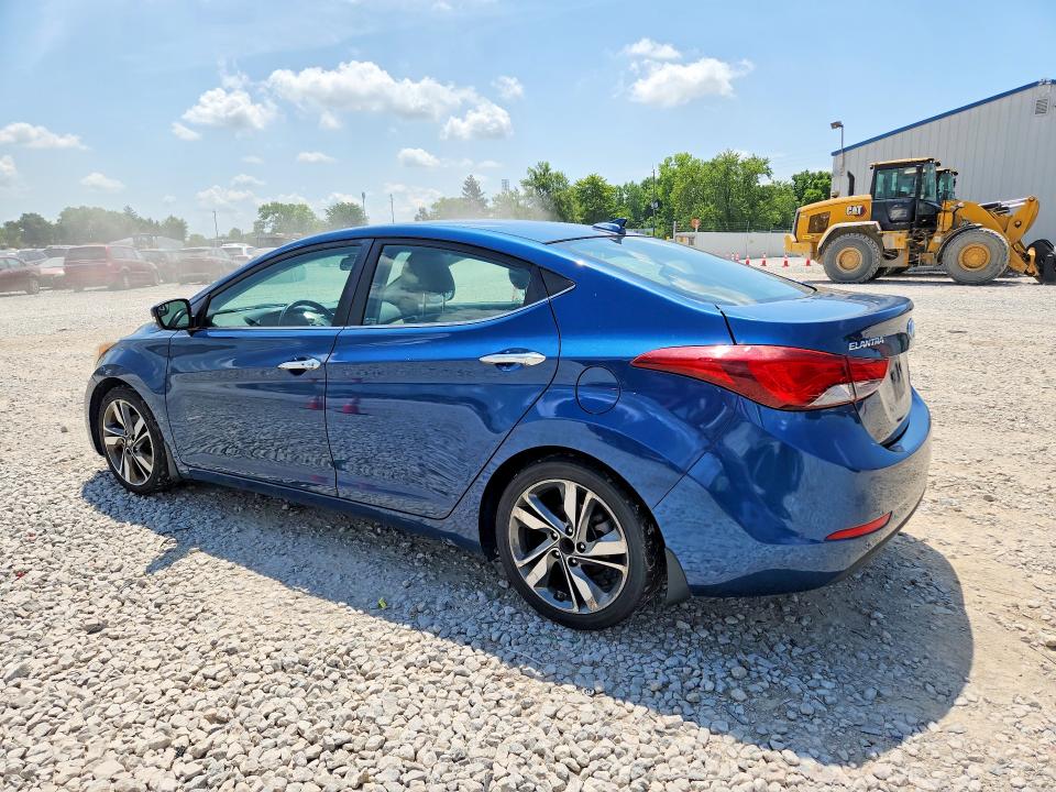 2014 Hyundai Elantra VIN KMHDH4AE2EU144267 COPART salvage auction — MINOR DENT/SCRATCHES, Salvage Title, sold $800 on 2026-07-17 (photo 2)