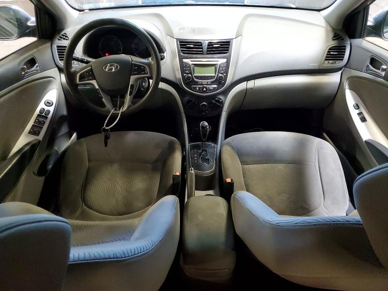 2013 Hyundai Accent VIN KMHCU4AE8DU489745 COPART salvage auction — REAR END, Pa - Certificate Of Salvage, sold $1,350 on 2026-07-27 (photo 8)