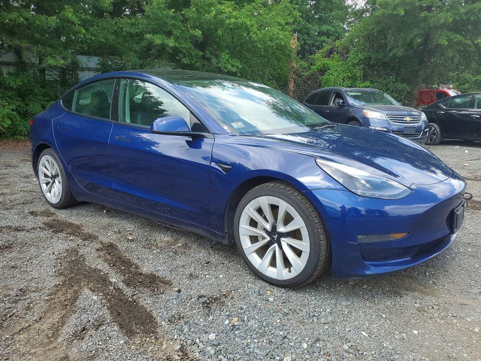 2022 Tesla Model 3 VIN 5YJ3E1EB3NF289754 COPART salvage auction — ALL OVER, MA - CERTIFICATE OF TITLE, sold $6,100 on 2026-07-20 (photo 4)