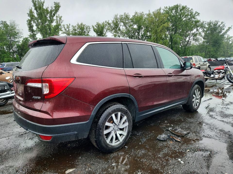 2021 Honda Pilot VIN 5FNYF6H59MB017374 COPART salvage auction — FRONT END, CT - CERT OF TITLE-SALVAGE, sold $8,400 on 2026-07-24 (photo 3)