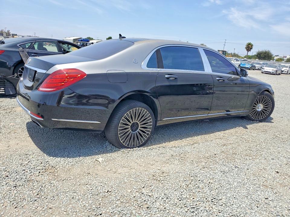 2016 Mercedes-benz S-klasse VIN WDDUX7GBXGA233813 COPART salvage auction — FRONT END, Ca - Dis/Dlr/Exp Only Clean Title (P), sold $12,600 on 2026-08-07 (photo 3)