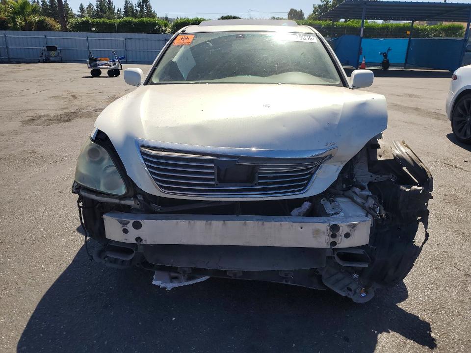 2005 Lexus Ls 430 VIN JTHBN36FX55027707 COPART salvage auction — FRONT END, Ca - Salvage Certificate, sold $60 on 2026-07-23 (photo 5)