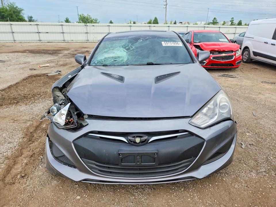 2013 Hyundai Genesis coupe VIN KMHHT6KD1DU112331 COPART salvage auction — FRONT END, Il - Certificate Of Title, sold $700 on 2026-07-28 (photo 5)