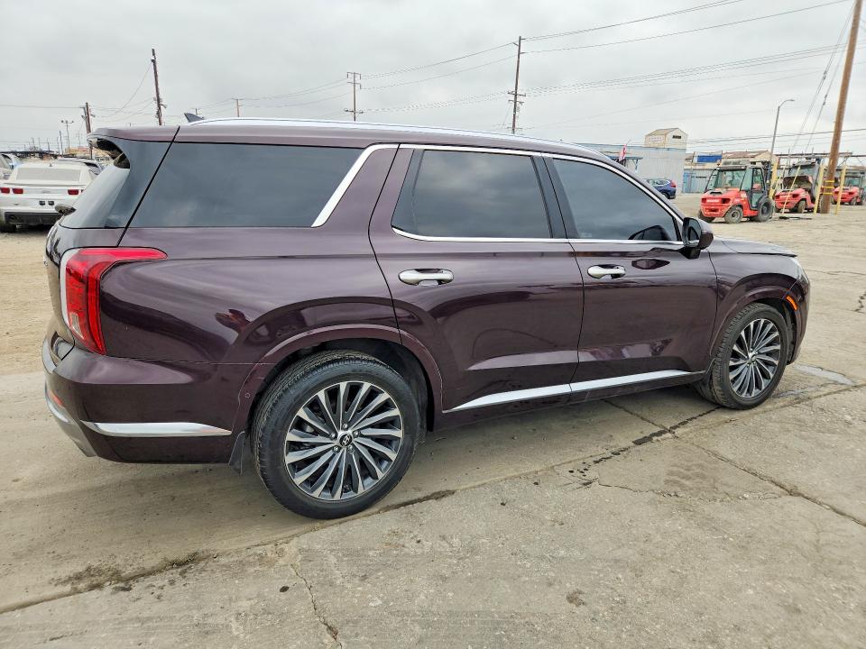 2023 Hyundai Palisade VIN KM8R74GE8PU644663 COPART salvage auction — FRONT END, Ca - Dlr/Dis/Exp Only Salvage Title (P), sold $11,800 on 2026-07-07 (photo 3)