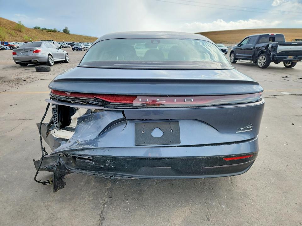2026 Lucid Air VIN 50EA1TEA9TA034016 COPART salvage auction — REAR END, Co - Public - Salvage Title, sold $21,100 on 2026-09-14 (photo 6)