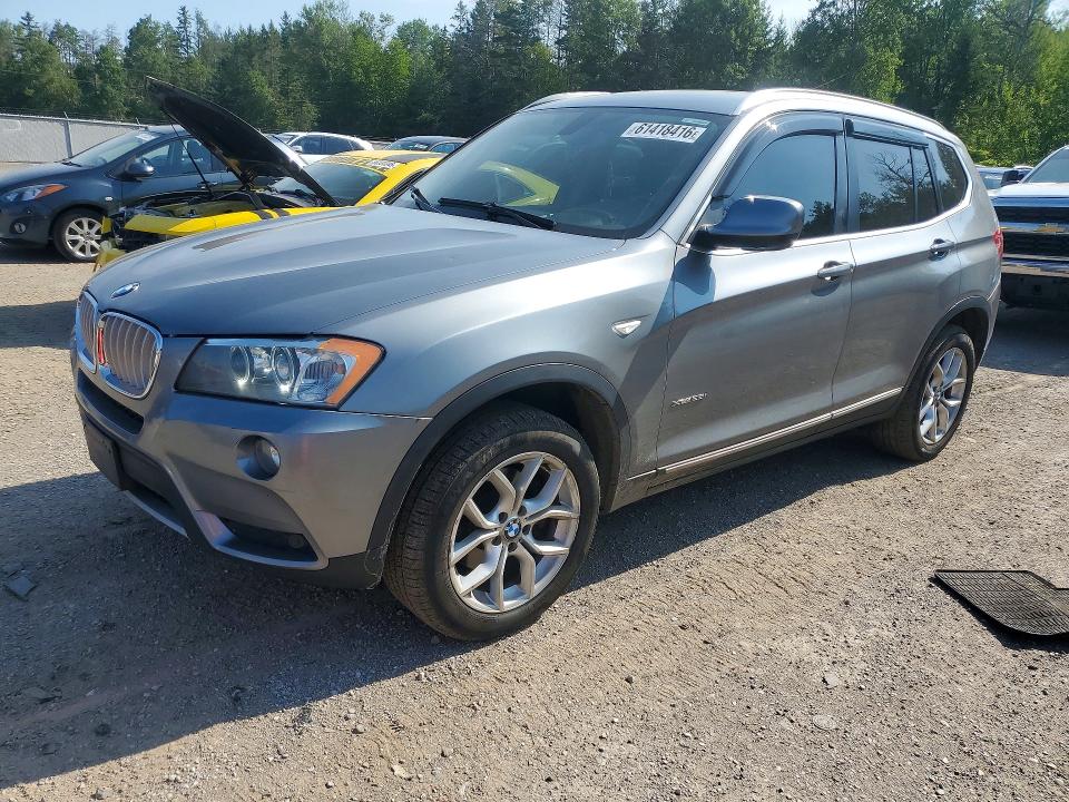 2013 BMW X3 VIN 5UXWX9C59D0A22975 COPART salvage auction — REJECTED REPAIR, On - Permit No Brand - Unfit, sold $275 on 2026-07-30 (photo 1)